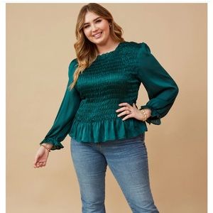 NWT Emerald Green Hayden Top